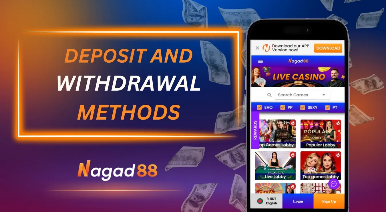 Nagad 88 Casino Deposit method english