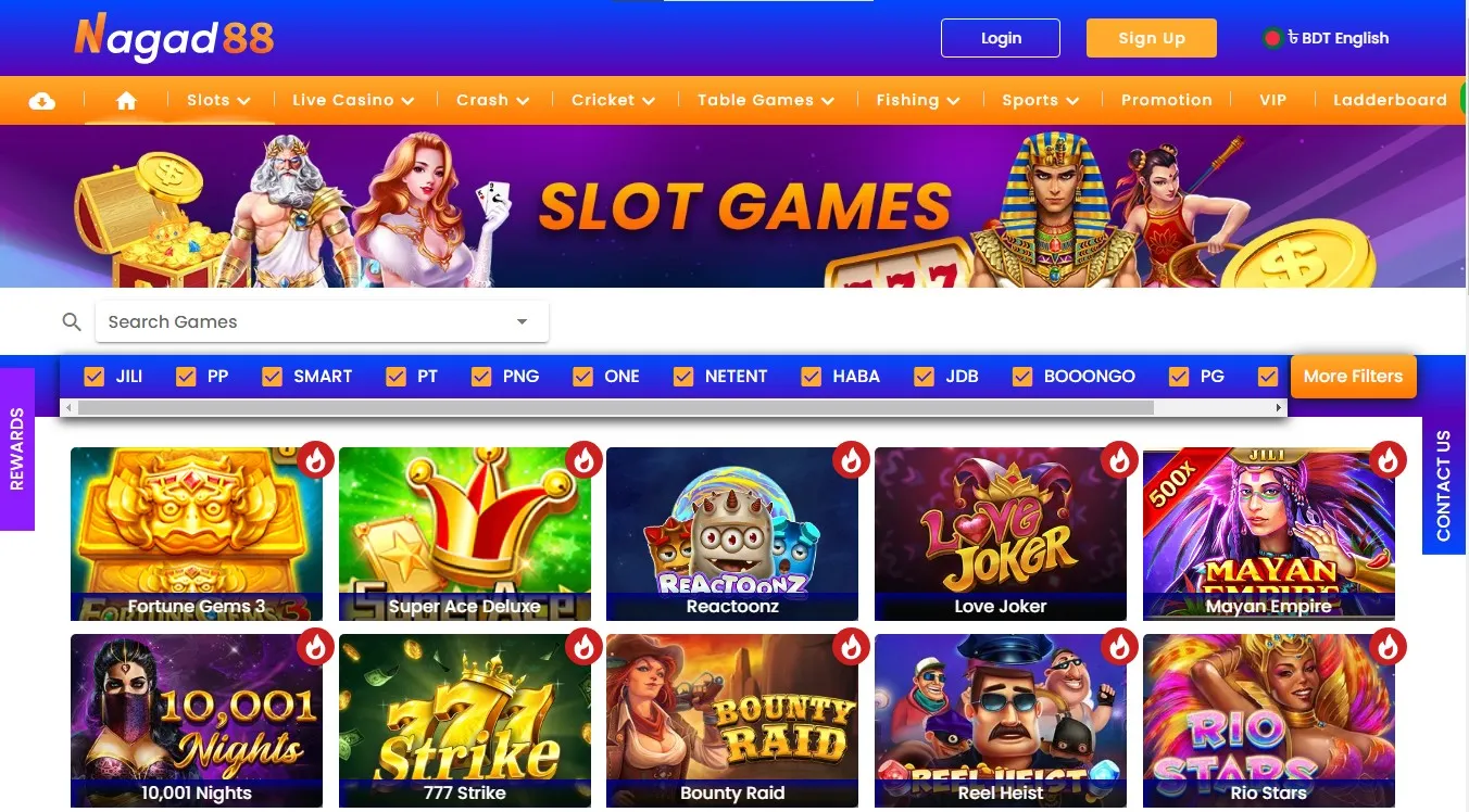 Nagad88Casino Slot Games English